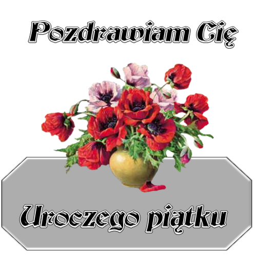 Kwiaty bez tła z pozdrowieniami piątkowymi